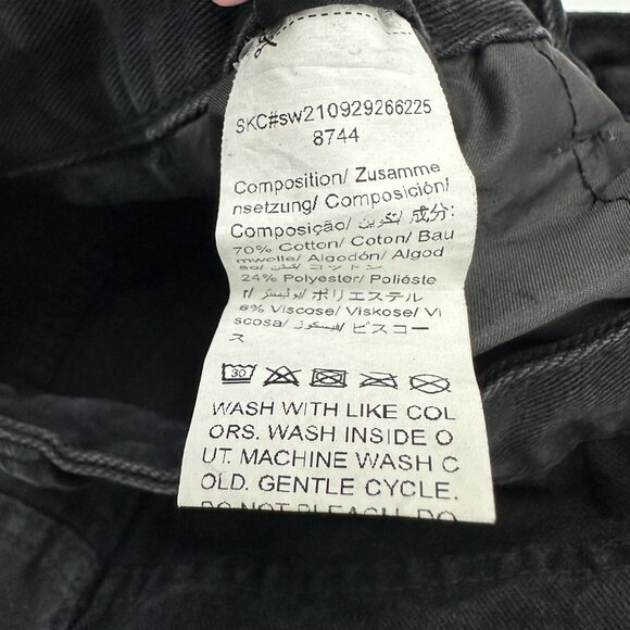 Shein Distressed Straight Women's size 6 Black Denim jeans - Picture 4 of 5